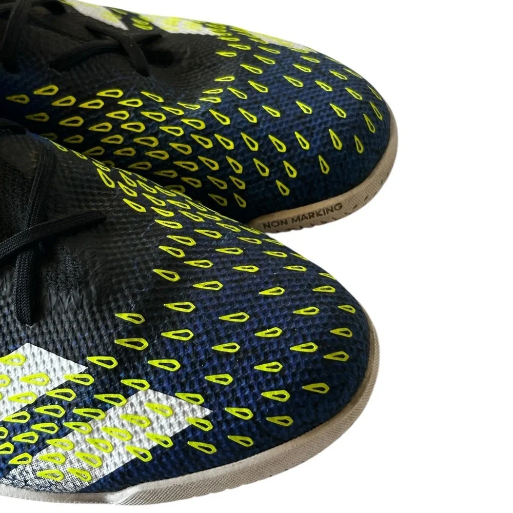 Adidas Predator Freak .3 IN Superlative -Core Black White Blue Sneakers Size 12